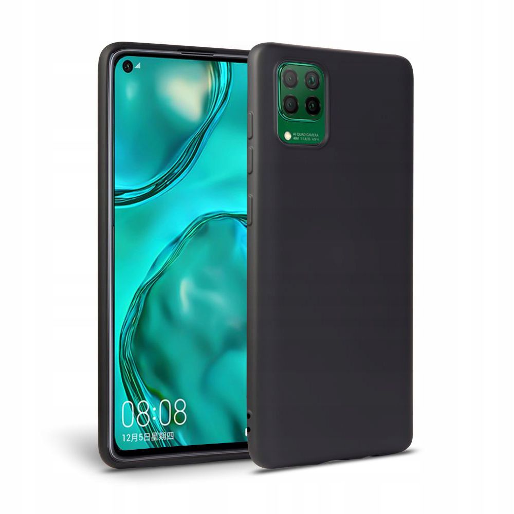 Pokrowiec silikonowy Tech-protect Icon czarny Huawei P40 Lite