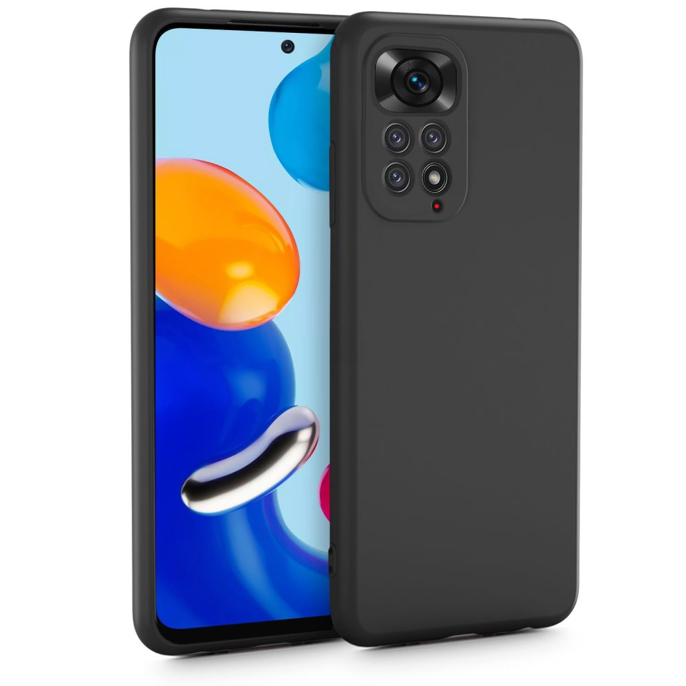 Pokrowiec silikonowy Tech-protect Icon czarny Xiaomi Redmi Note 11