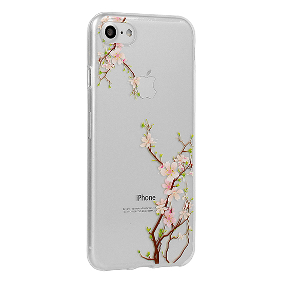 Pokrowiec silikonowy Telone Floral wzr Cherry Apple iPhone XS Max