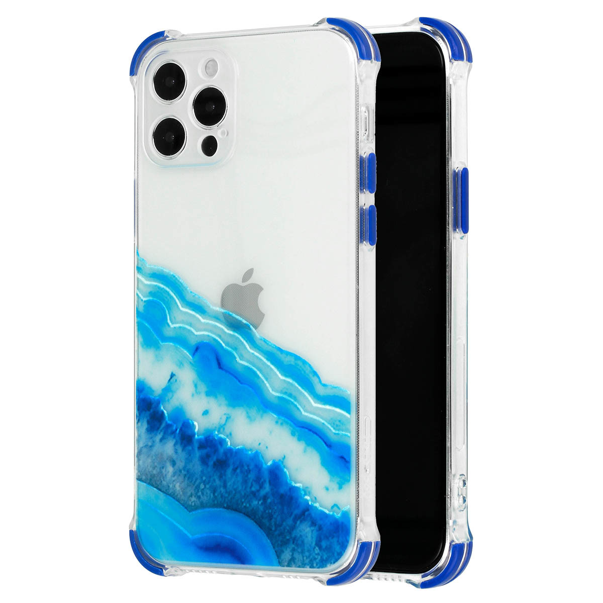 Pokrowiec silikonowy Watercolor Case niebieski Xiaomi Mi 11