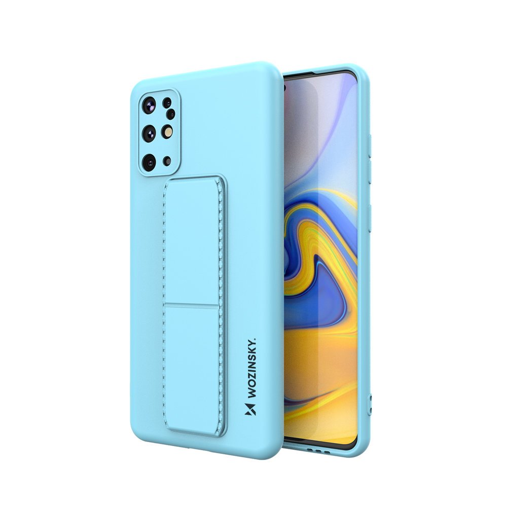Pokrowiec silikonowy Wozinsky Kickstand Case jasnoniebieski Samsung Galaxy S20 Plus