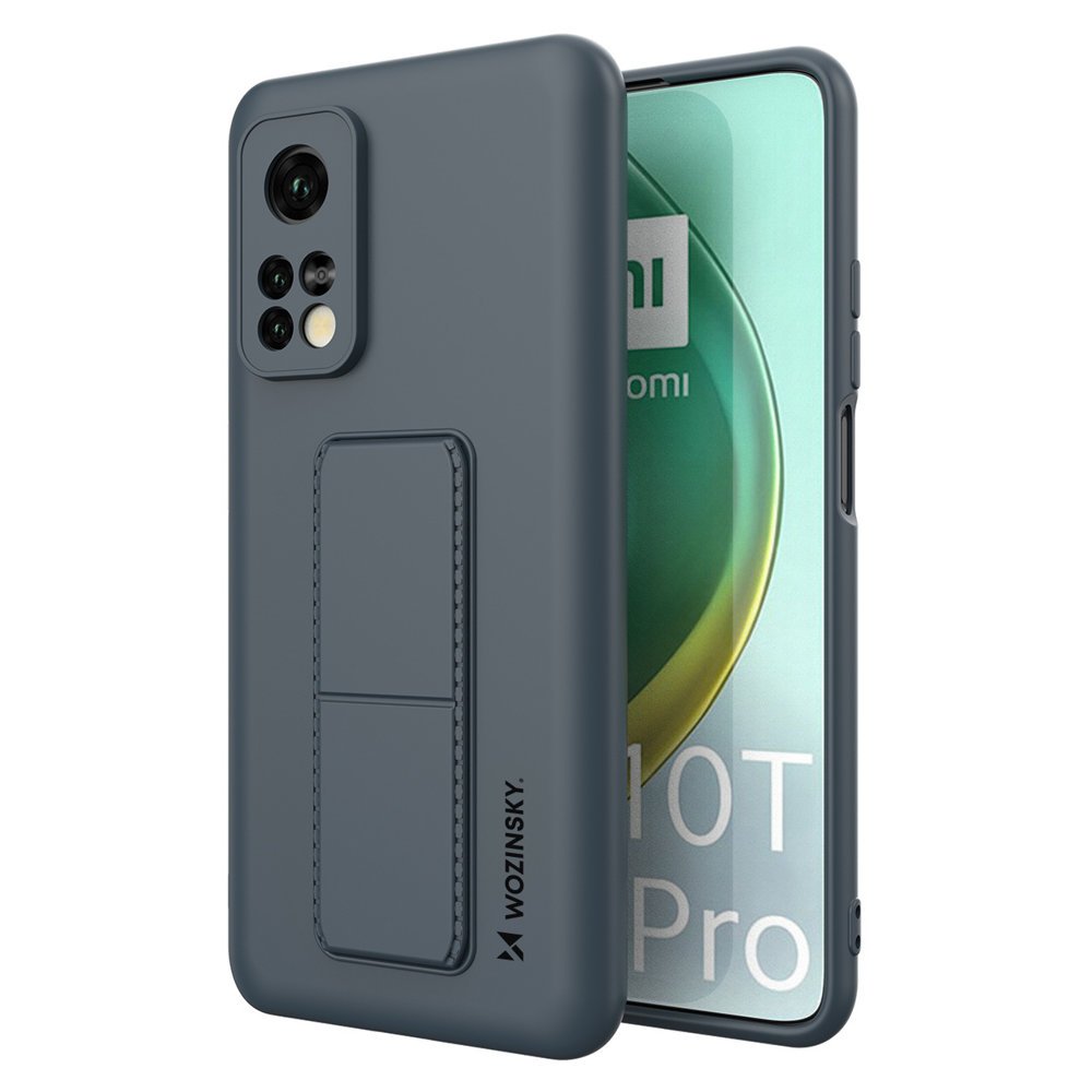 Pokrowiec silikonowy Wozinsky Kickstand Case jasnoniebieski Xiaomi Mi 10T