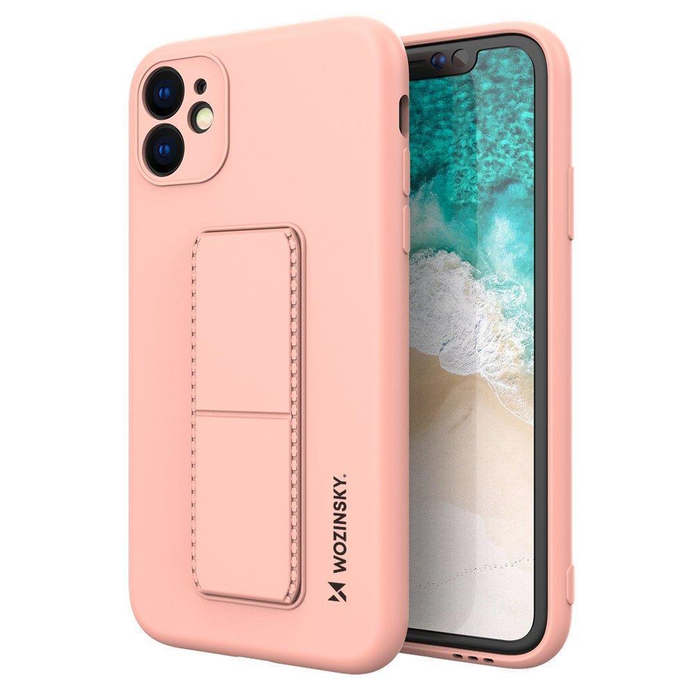 Pokrowiec silikonowy Wozinsky Kickstand Case rowy Samsung Galaxy A22 5G