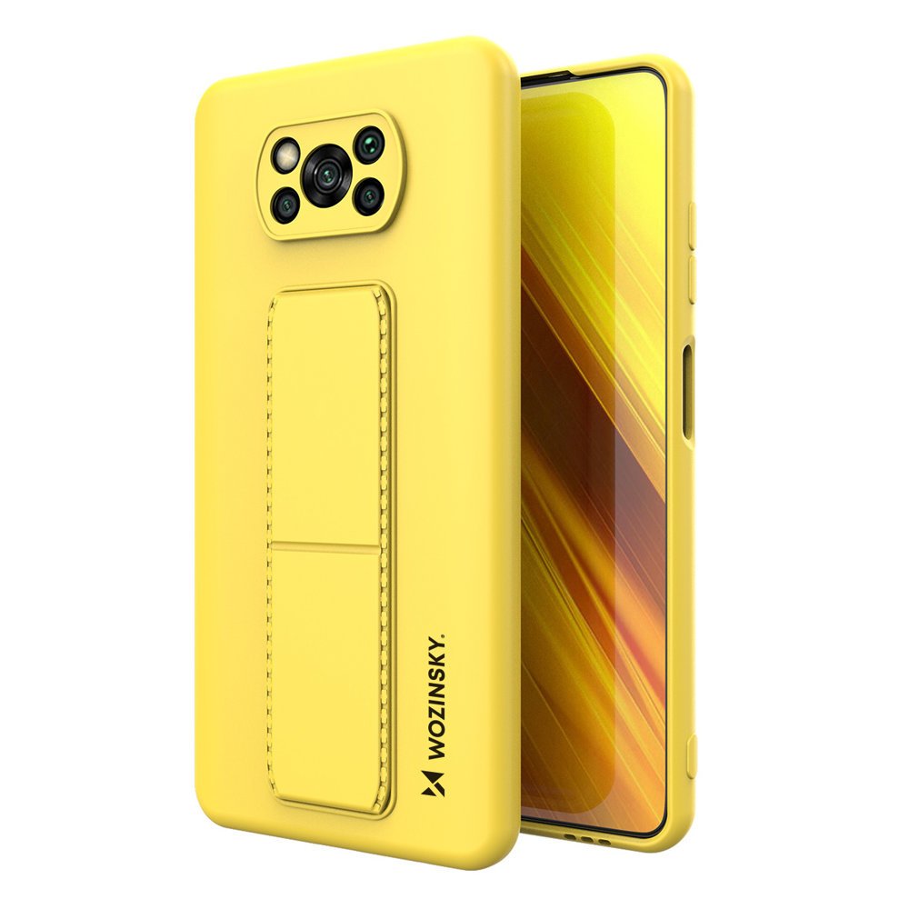 Pokrowiec silikonowy Wozinsky Kickstand Case ty Xiaomi POCO X3 NFC