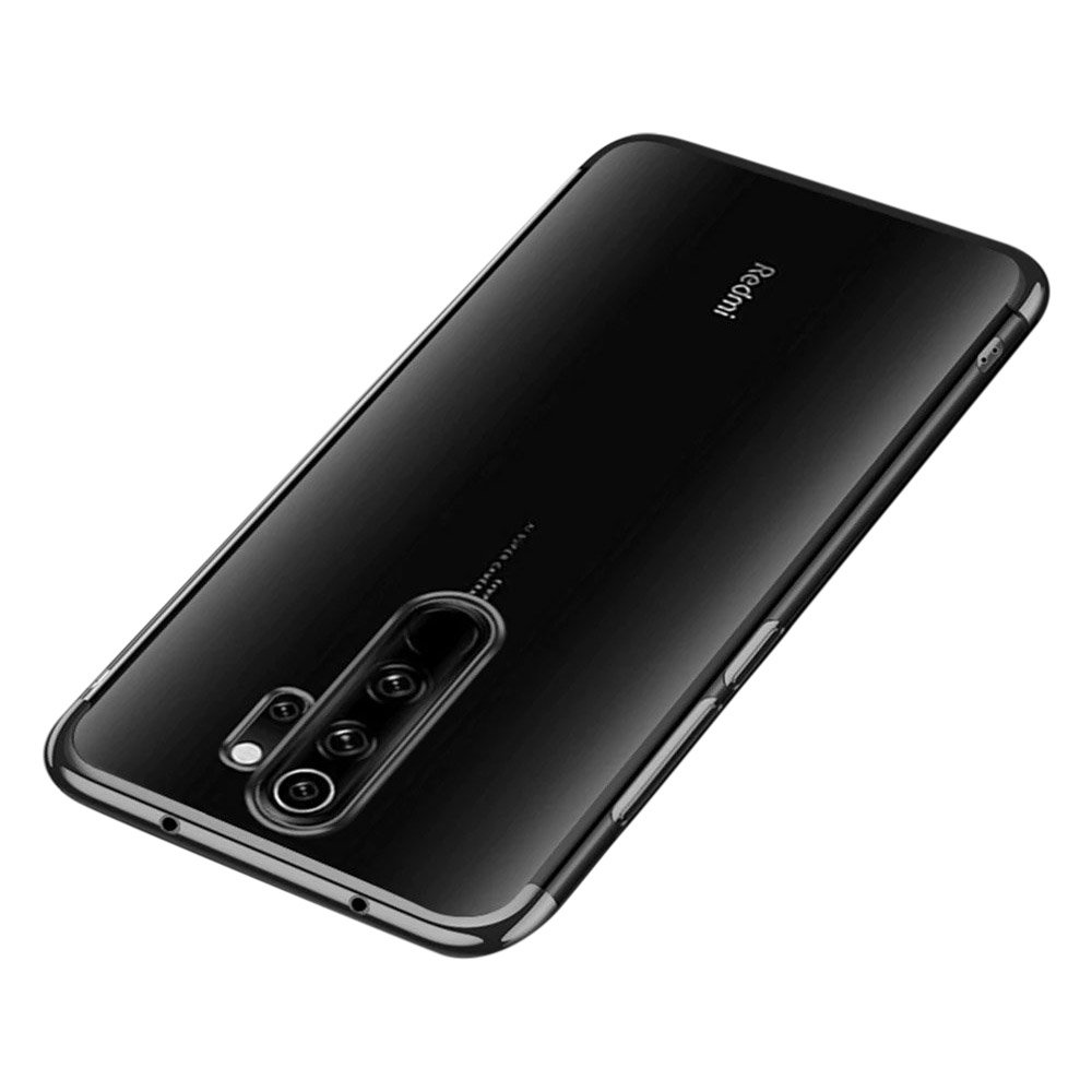 Pokrowiec silikonowy z ramk Electro czarny Xiaomi Redmi 9