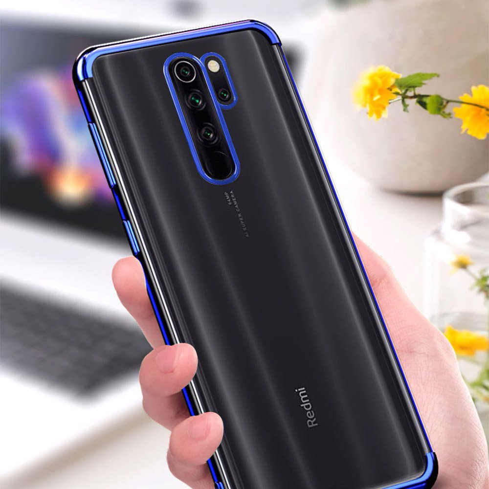 Pokrowiec silikonowy z ramk Electro czarny Xiaomi Redmi 9 / 5