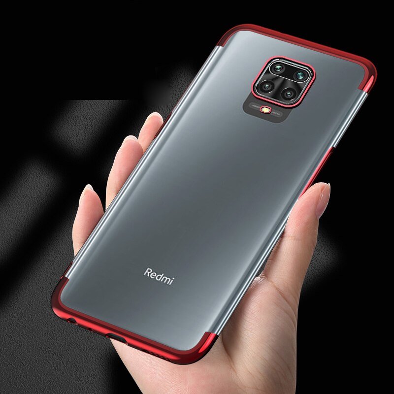 Pokrowiec silikonowy z ramk Electro czarny Xiaomi Redmi Note 9S / 2