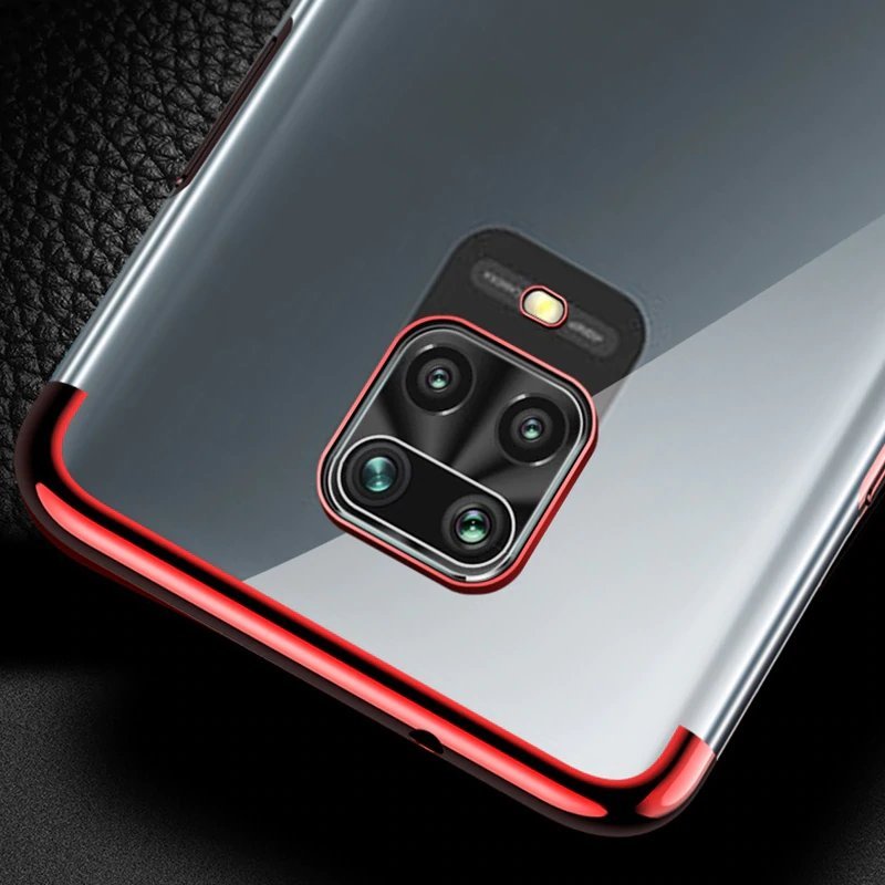 Pokrowiec silikonowy z ramk Electro czarny Xiaomi Redmi Note 9S / 7