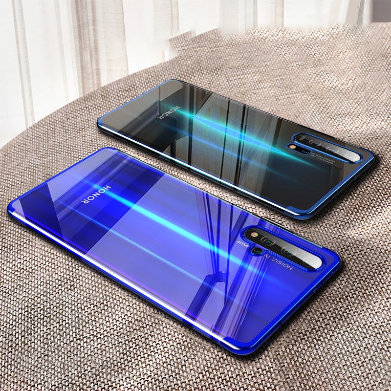 Pokrowiec silikonowy z ramk Electro niebieski Huawei Honor 20 / 2