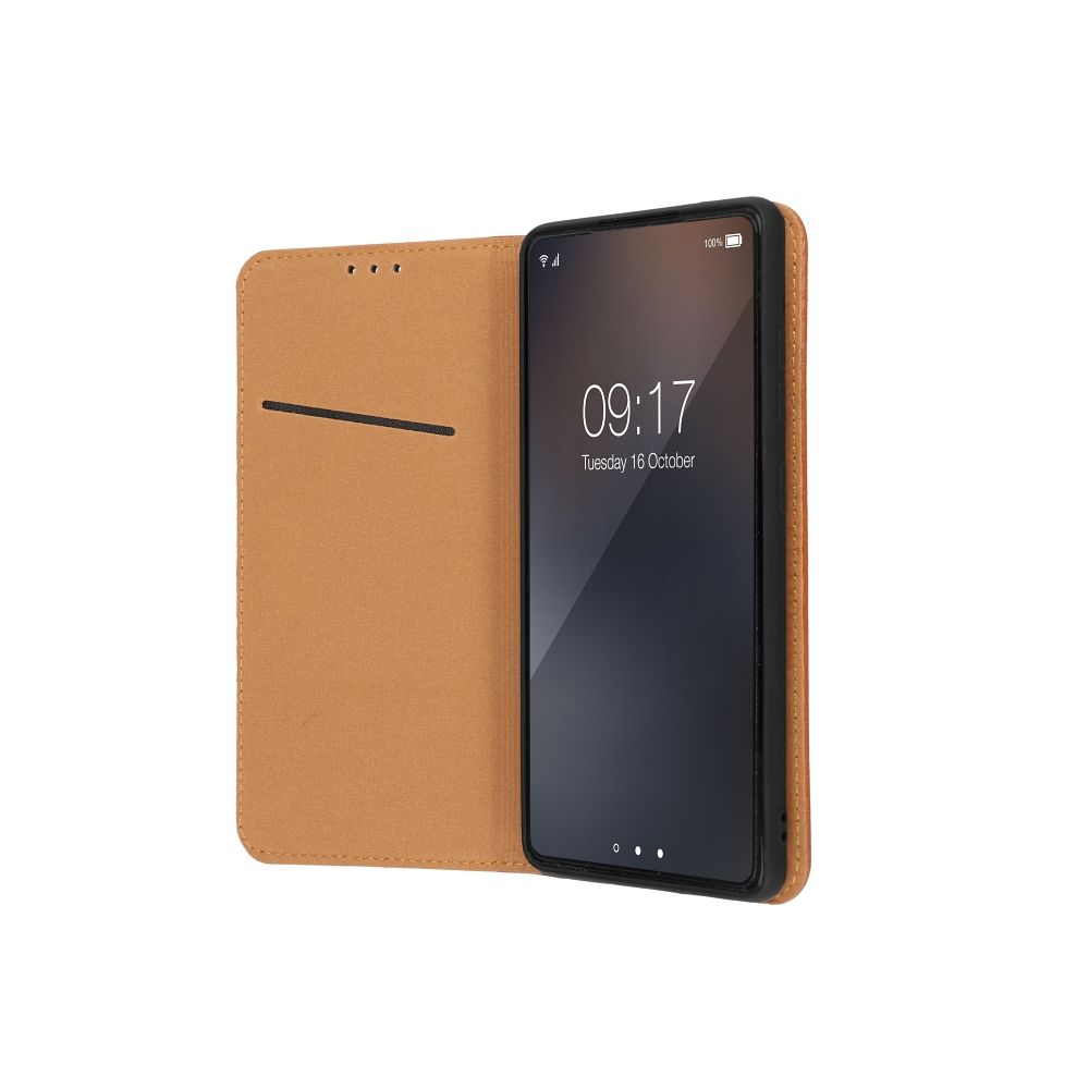 Pokrowiec skrzany Forcell Smart Pro brzowy Xiaomi Redmi Note 12 Pro 5G / 3