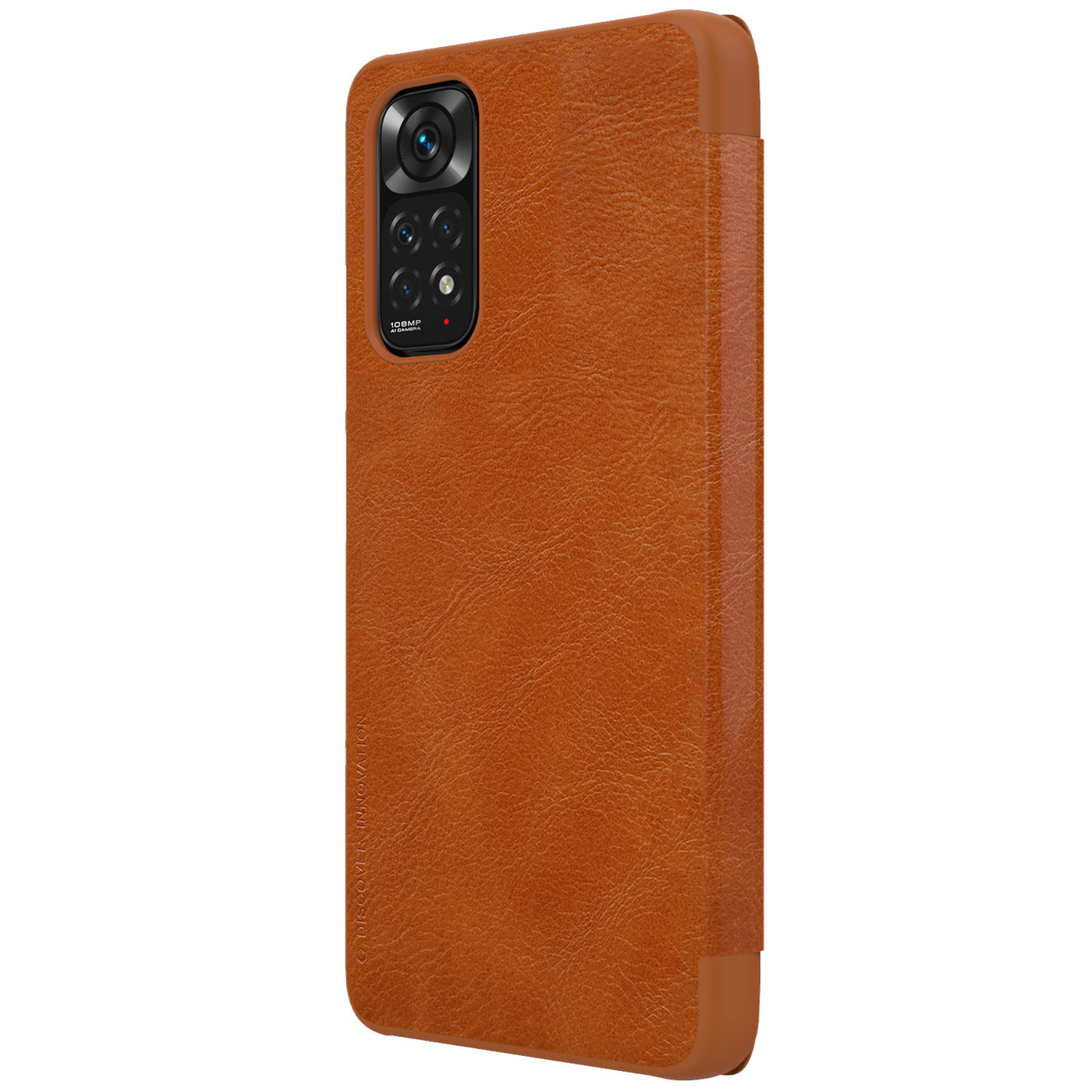 Pokrowiec skrzany Nillkin Qin brzowy Xiaomi Redmi Note 11S / 4