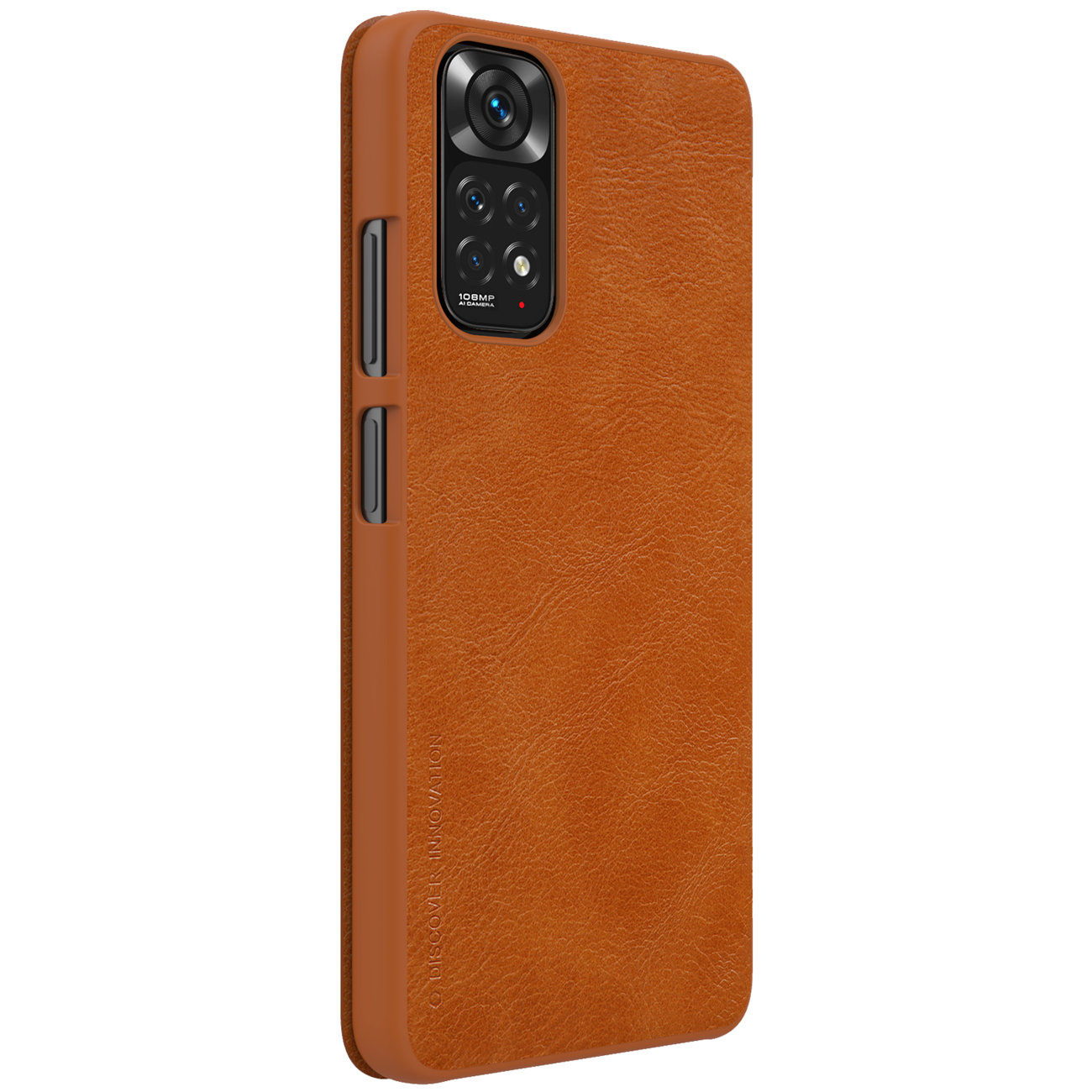 Pokrowiec skrzany Nillkin Qin brzowy Xiaomi Redmi Note 11S / 6