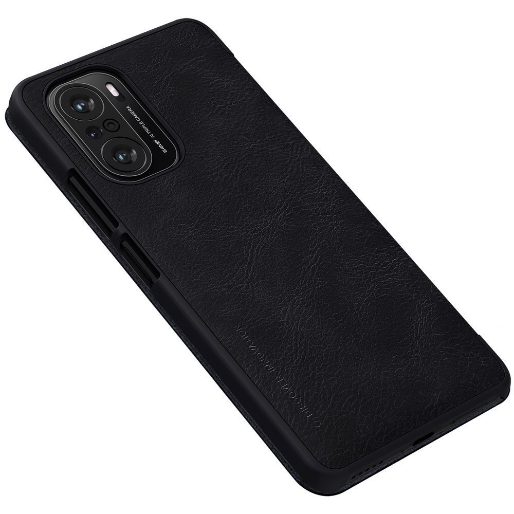 Pokrowiec skrzany Nillkin Qin czarny Xiaomi Redmi K40 Pro / 7