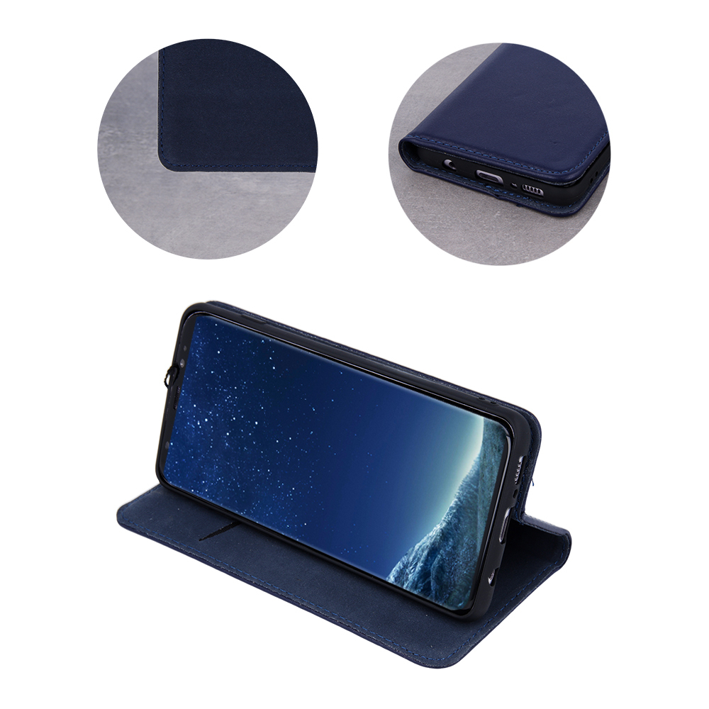 Etui skrzane zamykane z klapk i magnesem Smart Pro niebieski Samsung A52 4G / 3