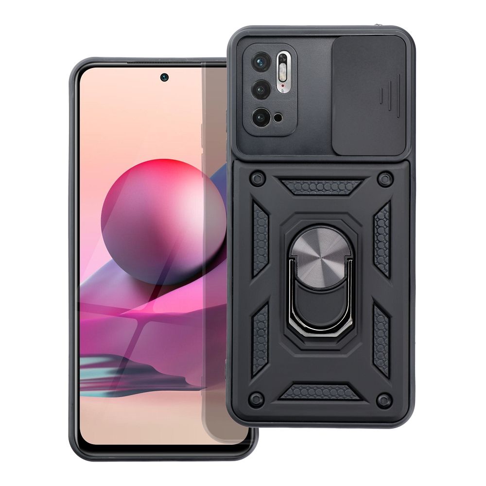 Pokrowiec SLIDE ARMOR czarny Xiaomi Redmi Note 10 5G / 2