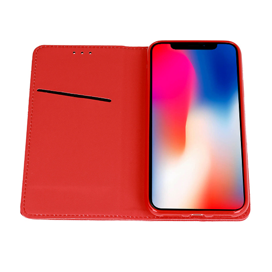 Etui zamykane z klapk i magnesem Smart Magnet czerwony Xiaomi Redmi 7A / 3