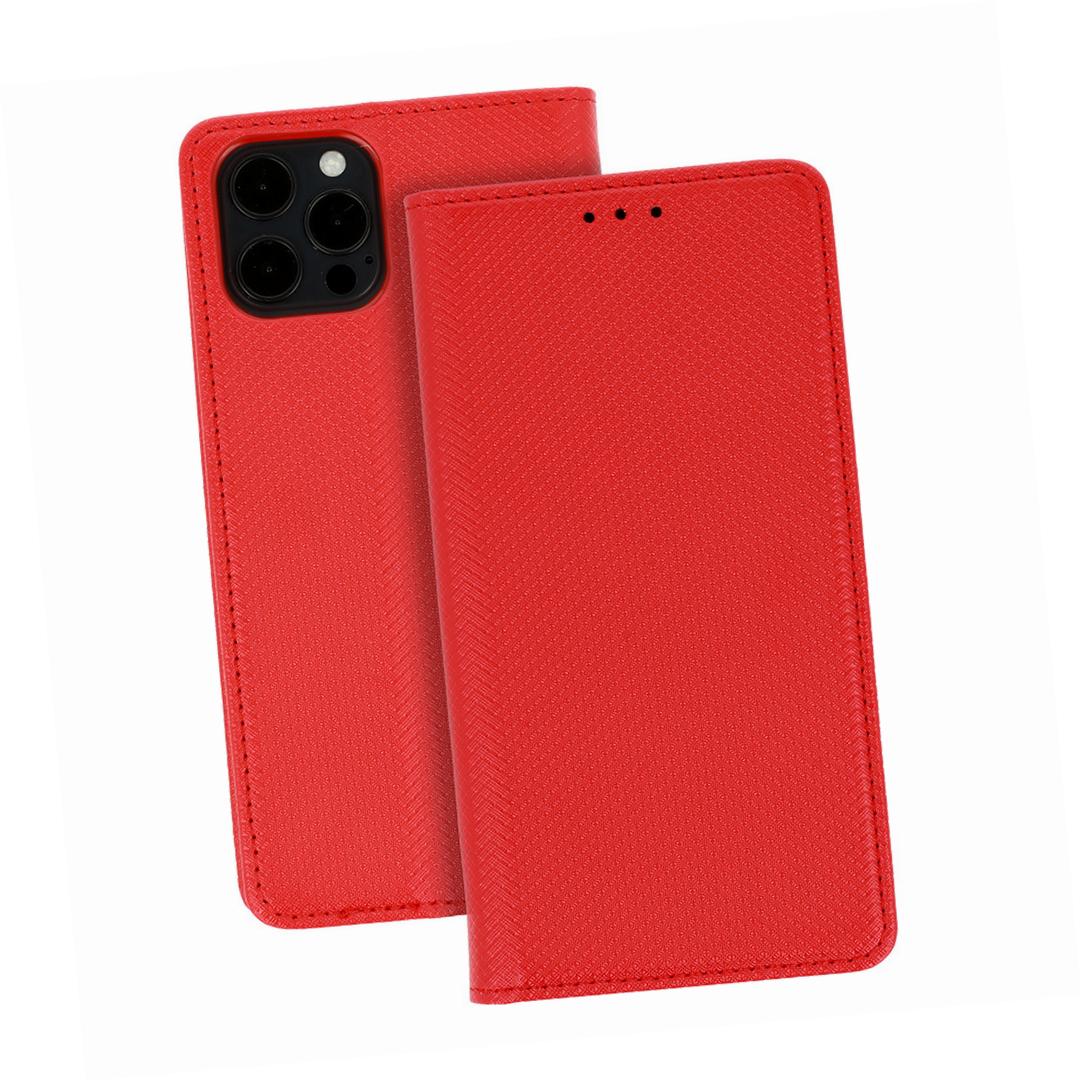 Etui zamykane z klapk i magnesem Smart Magnet czerwony Xiaomi Redmi Note 11