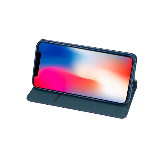 Etui zamykane z klapk i magnesem Smart Magnet granatowy Motorola Edge 20 Pro 5G / 4