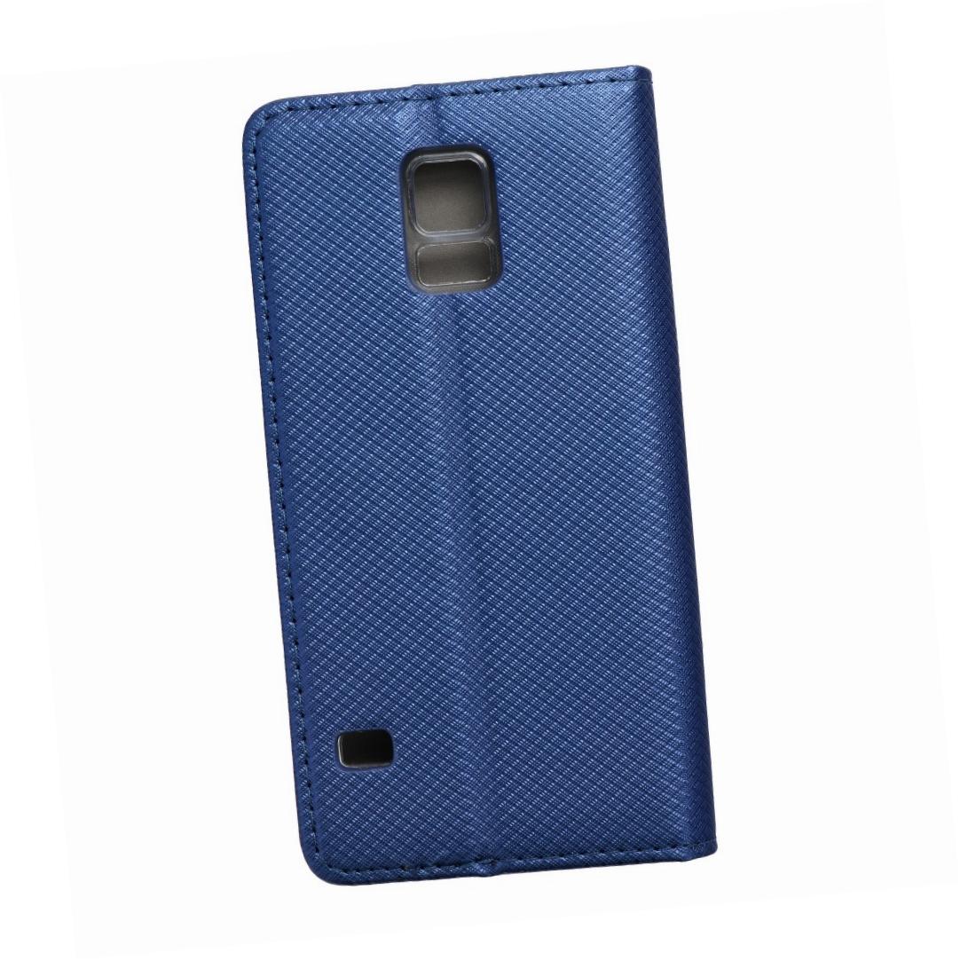 Etui zamykane z klapk i magnesem Smart Magnet granatowy Samsung Galaxy S5