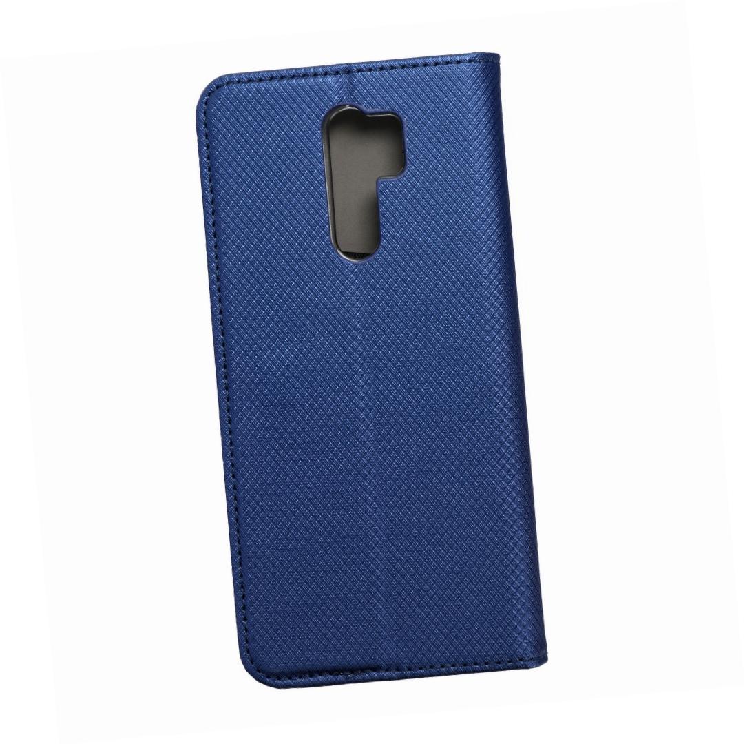 Etui zamykane z klapk i magnesem Smart Magnet granatowy Xiaomi Redmi 9