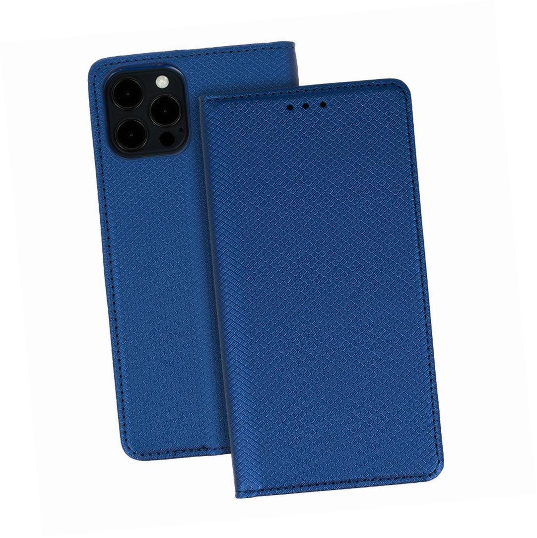 Etui zamykane z klapk i magnesem Smart Magnet granatowy Xiaomi Redmi Note 11