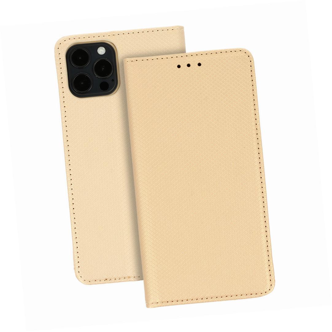 Etui zamykane z klapk i magnesem Smart Magnet zoty Xiaomi Redmi Note 12 4G