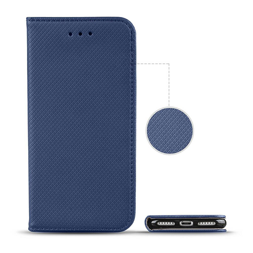 Etui zamykane z klapk i magnesem Smart Magnet granatowy Huawei P40 Lite / 2