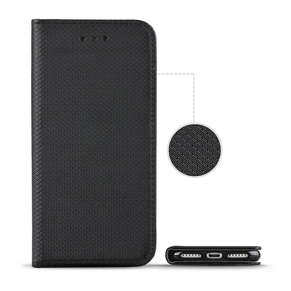 Etui zamykane z klapk i magnesem Smart Magnet czarny Huawei P30 Lite / 2