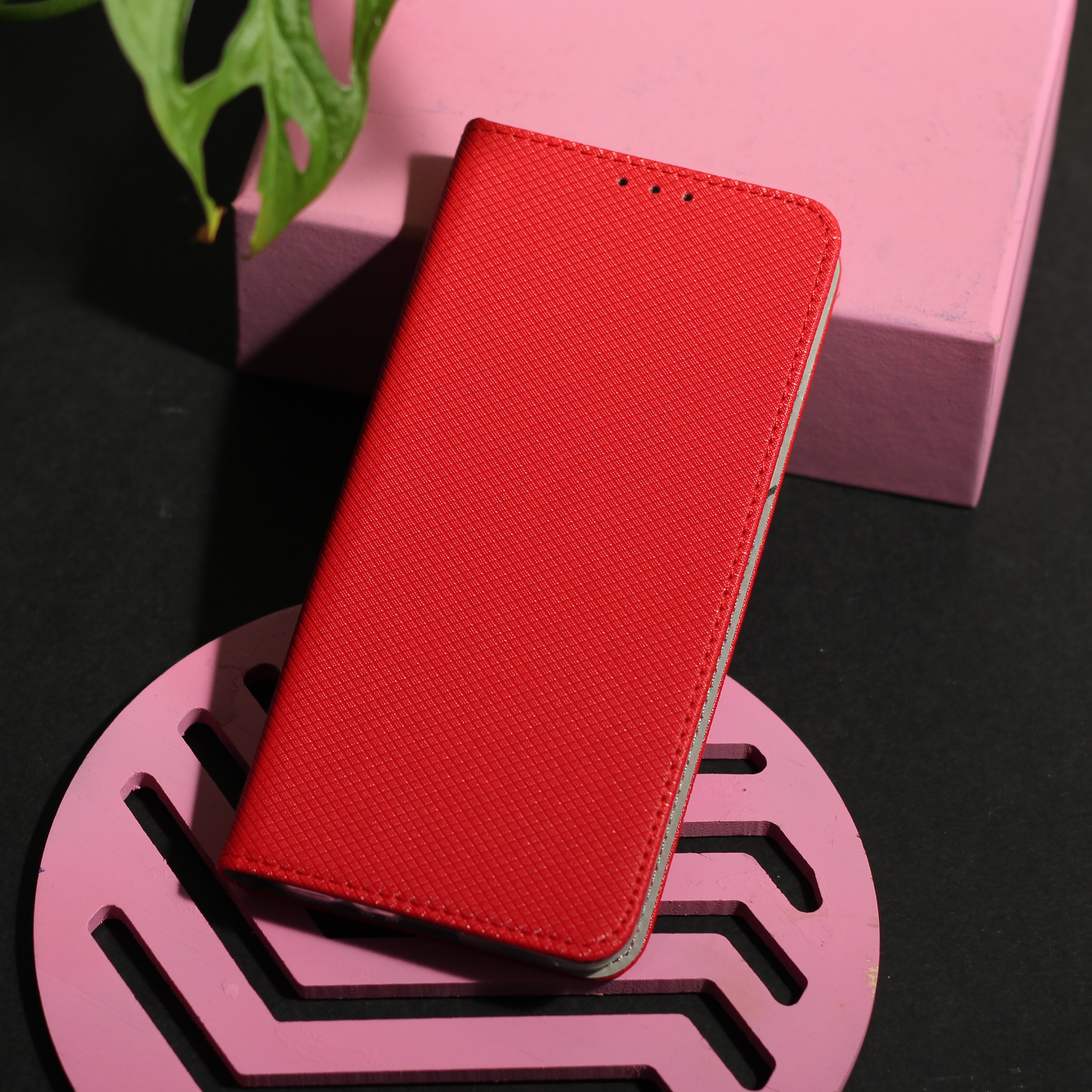 Etui zamykane z klapk i magnesem Smart Magnet czerwony Xiaomi Redmi Note 12 4G / 4