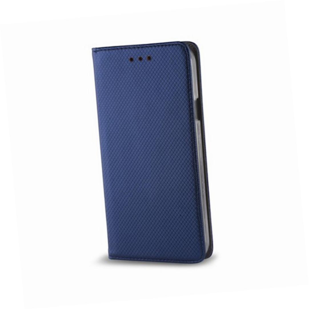 Etui zamykane z klapk i magnesem Smart Magnet granatowy Huawei P20 Lite