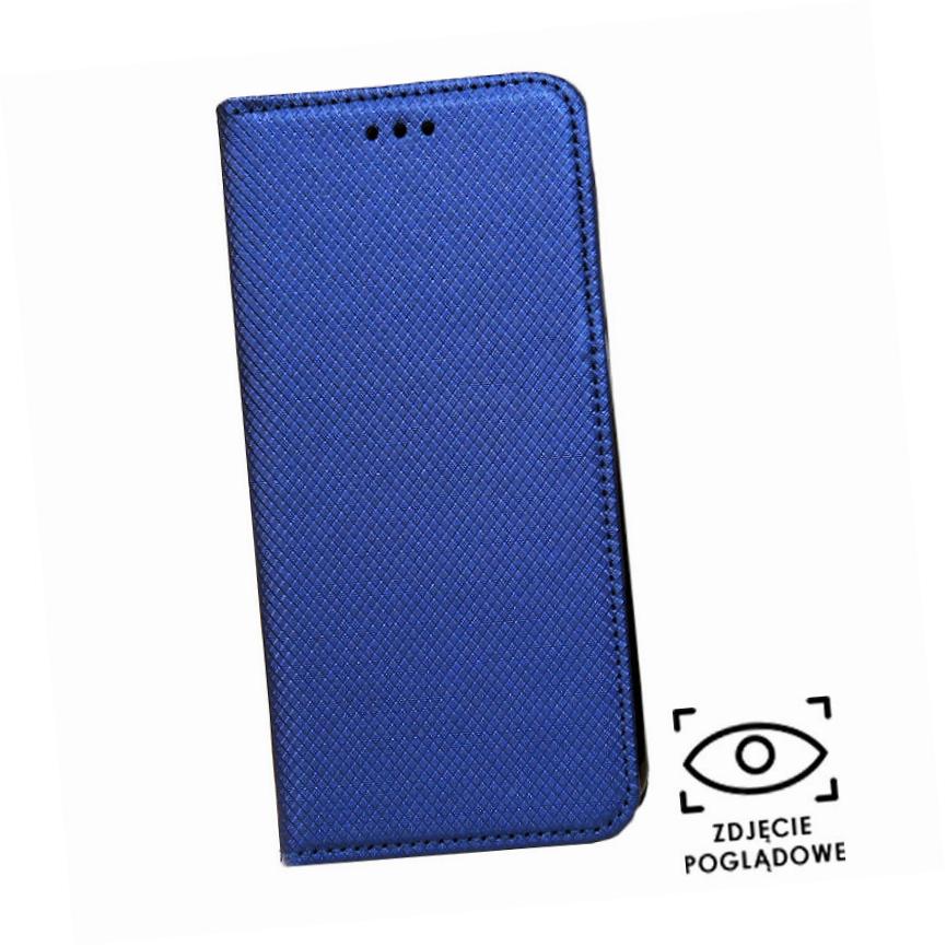 Etui zamykane z klapk i magnesem Smart Magnet granatowy Huawei P30 Lite