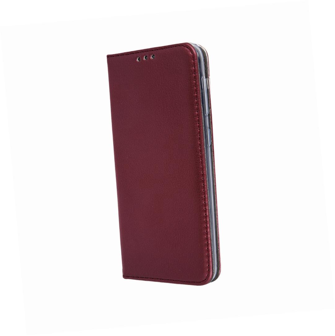 Etui zamykane z klapk i magnesem Smart Magnetic burgundowe Xiaomi Redmi 10