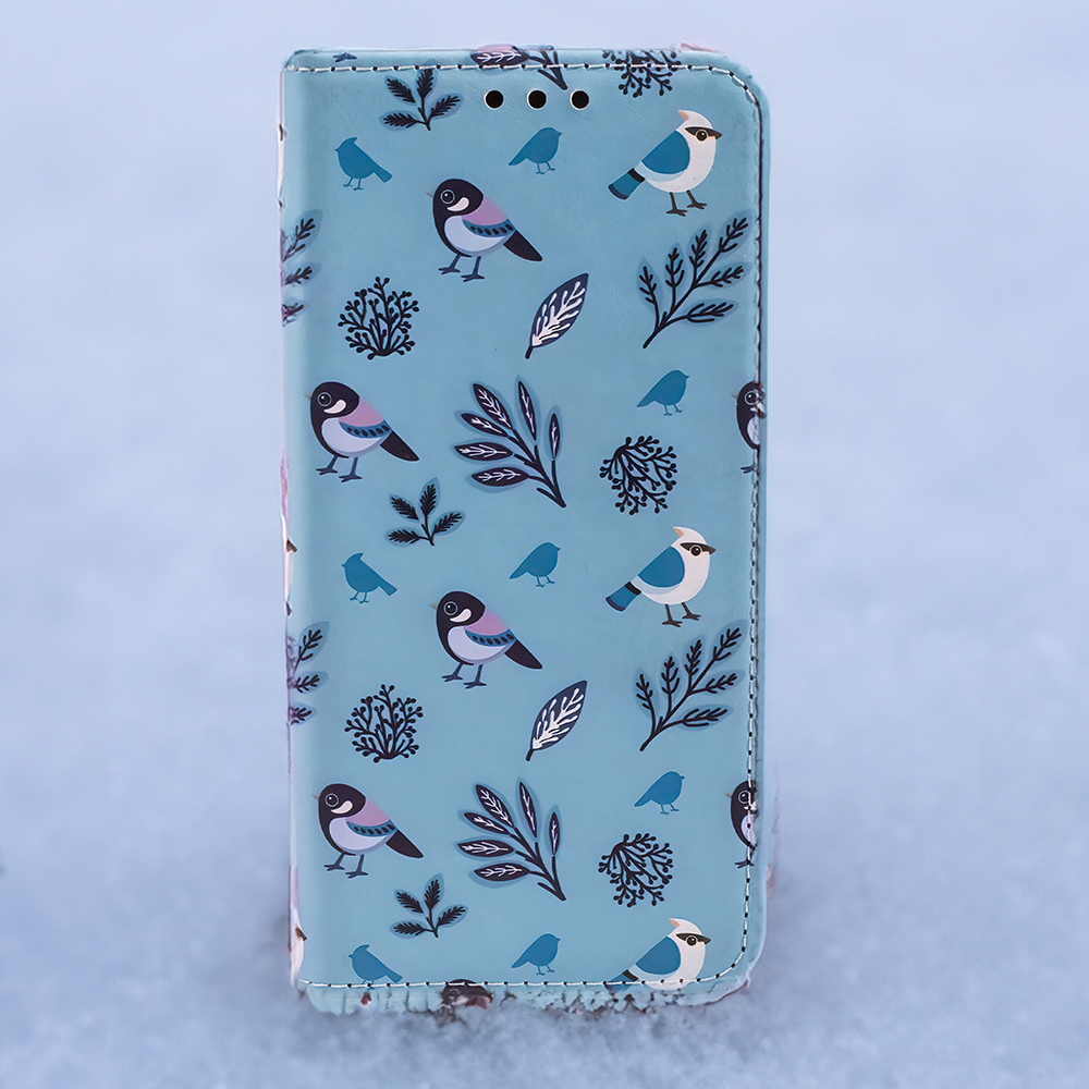 Pokrowiec Smart Trendy Winter Birds Samsung Galaxy A34 5G / 10