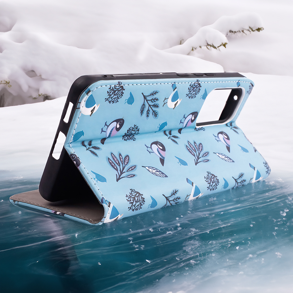 Pokrowiec Smart Trendy Winter Birds Samsung Galaxy A34 5G / 11