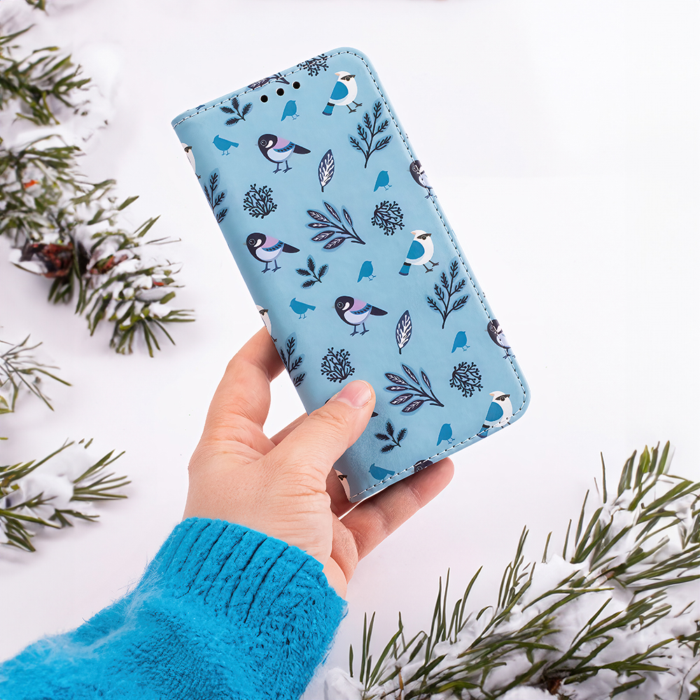 Pokrowiec Smart Trendy Winter Birds Samsung Galaxy A34 5G / 12