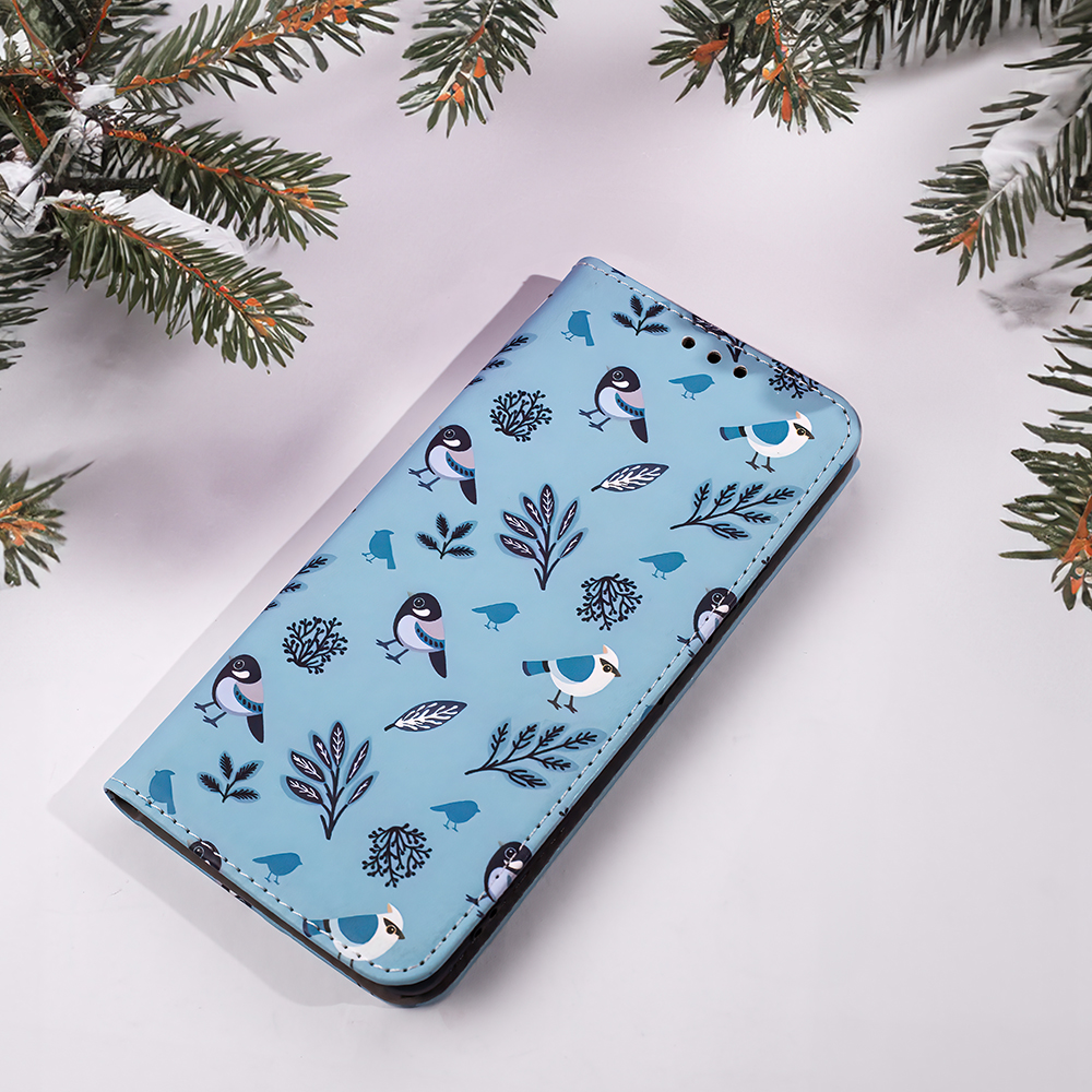 Pokrowiec Smart Trendy Winter Birds Samsung Galaxy A34 5G / 9