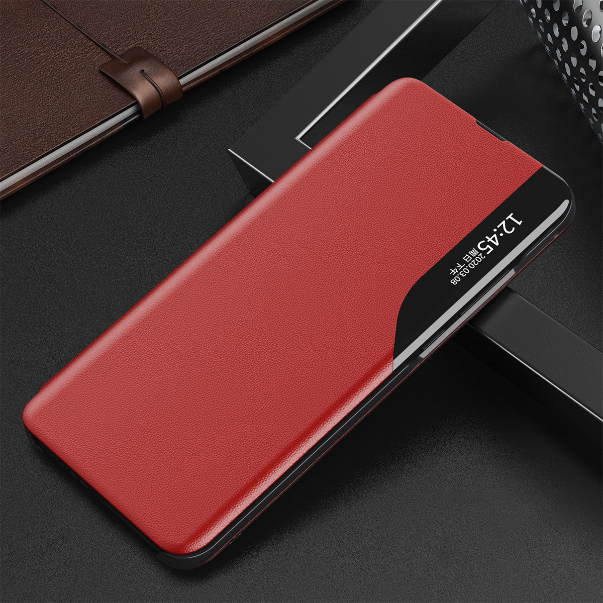 Pokrowiec Smart View Flip Cover czerwony Xiaomi Redmi Note 11S / 2