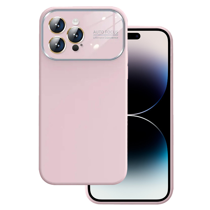 Pokrowiec Soft Silicone Lens Case jasnorowy Apple iPhone 14 Pro Max