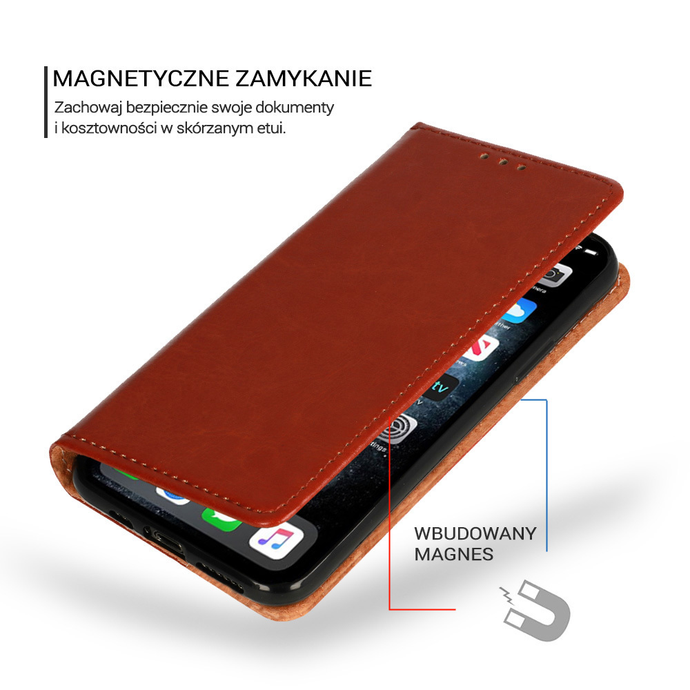 Pokrowiec Special Book brzowy Xiaomi Redmi 10A / 7