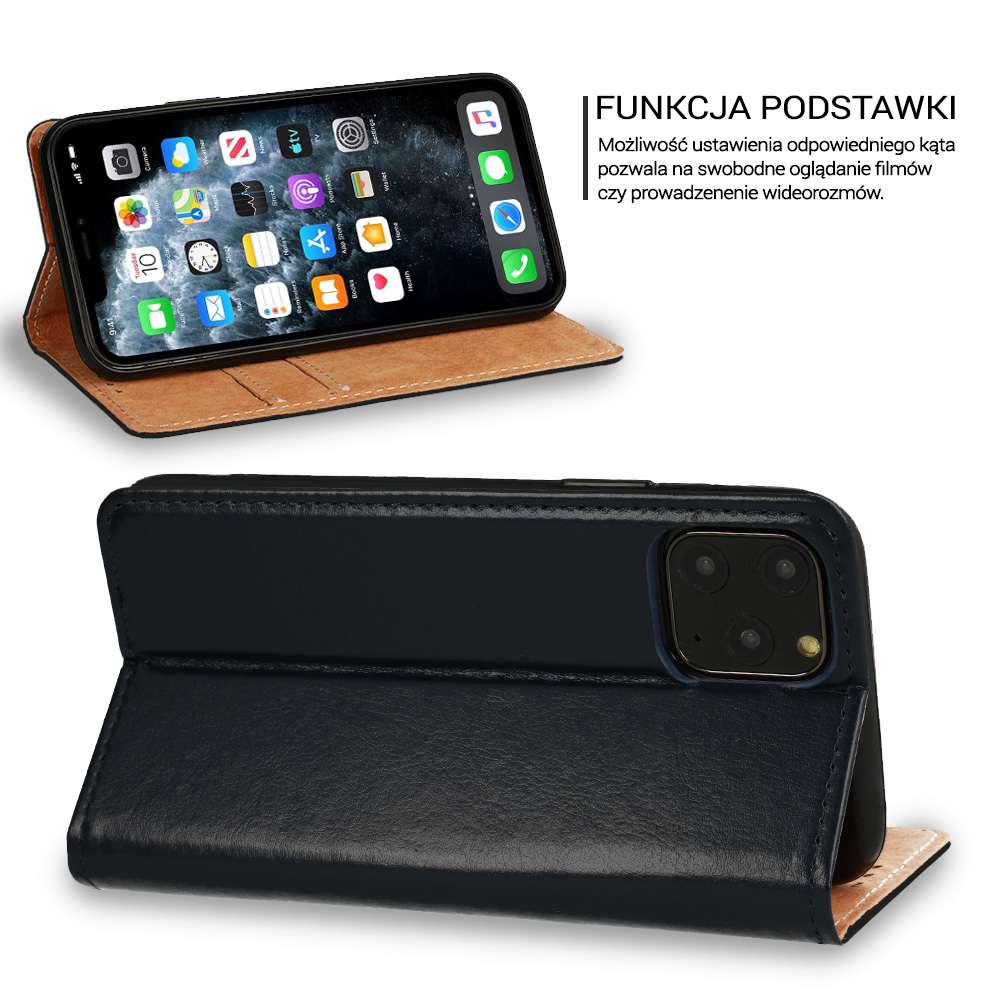 Pokrowiec Special Book granatowy Apple iPhone 12 Pro Max / 6