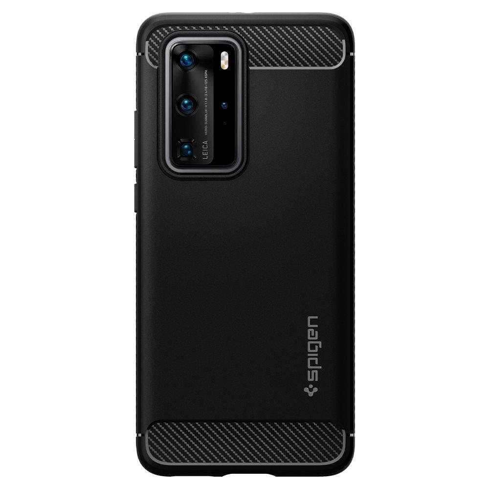 Pokrowiec Spigen Rugged Armor czarny Huawei P40 Pro / 2