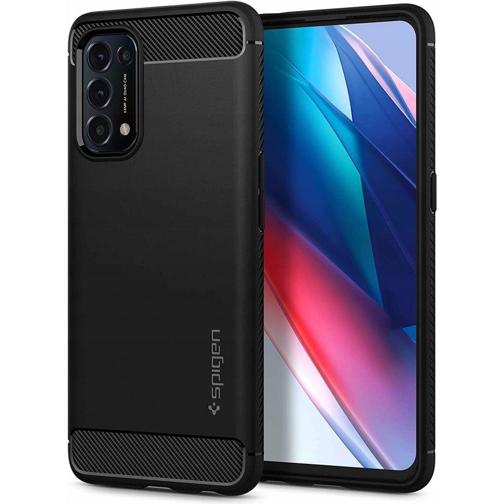 Pokrowiec Spigen Rugged Armor czarny Oppo Reno 5 5G