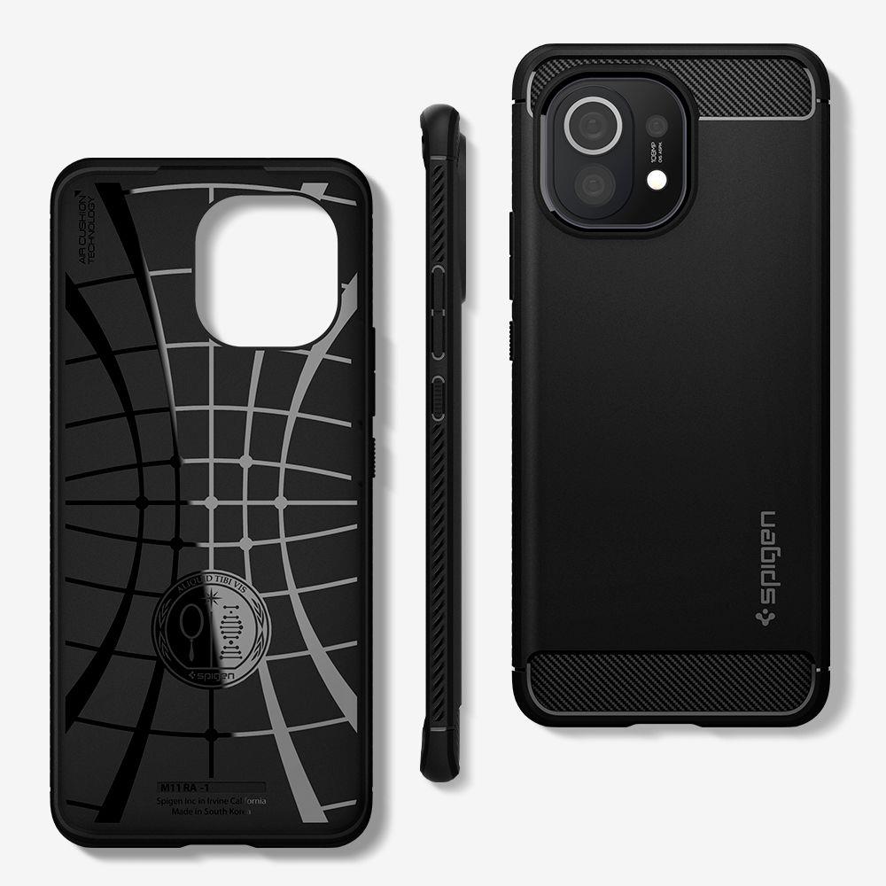 Pokrowiec Spigen Rugged Armor czarny Xiaomi Mi 11 / 10