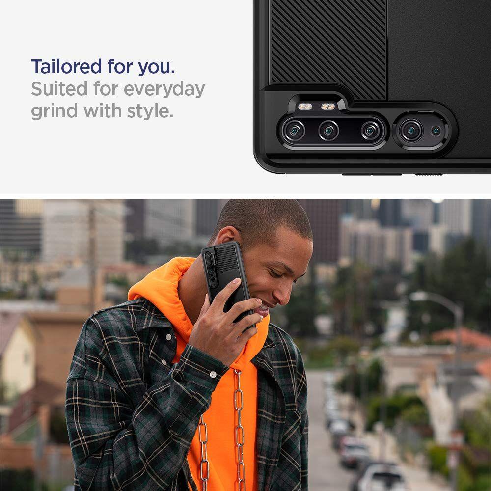 Pokrowiec Spigen Rugged Armor czarny Xiaomi Mi CC9 Pro / 6