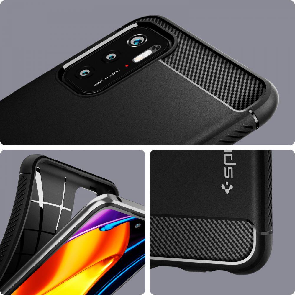 Pokrowiec Spigen Rugged Armor czarny Xiaomi POCO M3 Pro / 10