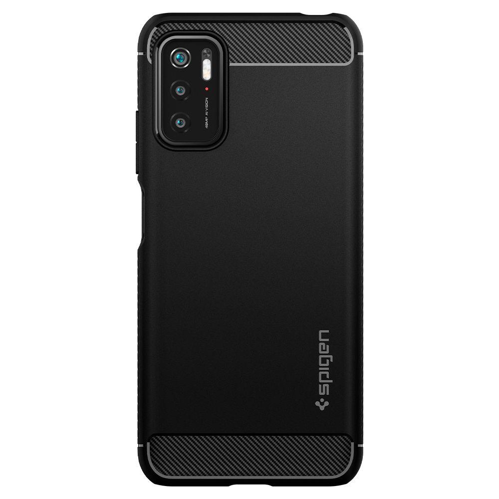 Pokrowiec Spigen Rugged Armor czarny Xiaomi Redmi Note 10 5G / 2