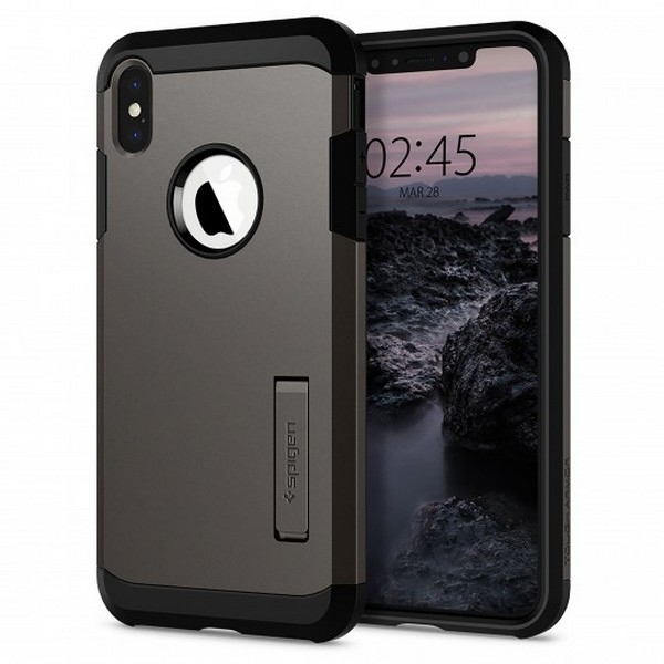 Pokrowiec Spigen Tough Armor szary Apple iPhone XS Max