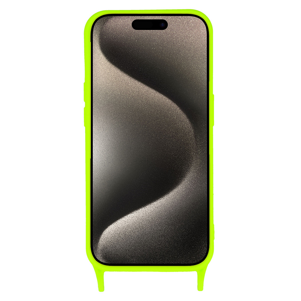 Pokrowiec Strap Silicone Case wzr 2 limonkowy Apple iPhone 13 Pro / 3