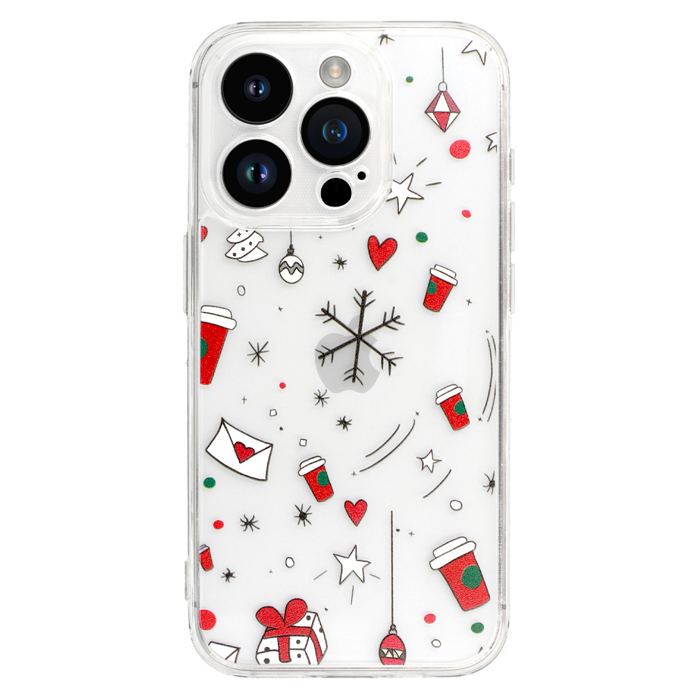 Pokrowiec witeczny Christmas Clear Case wzr 3 Apple iPhone 13 Pro / 2