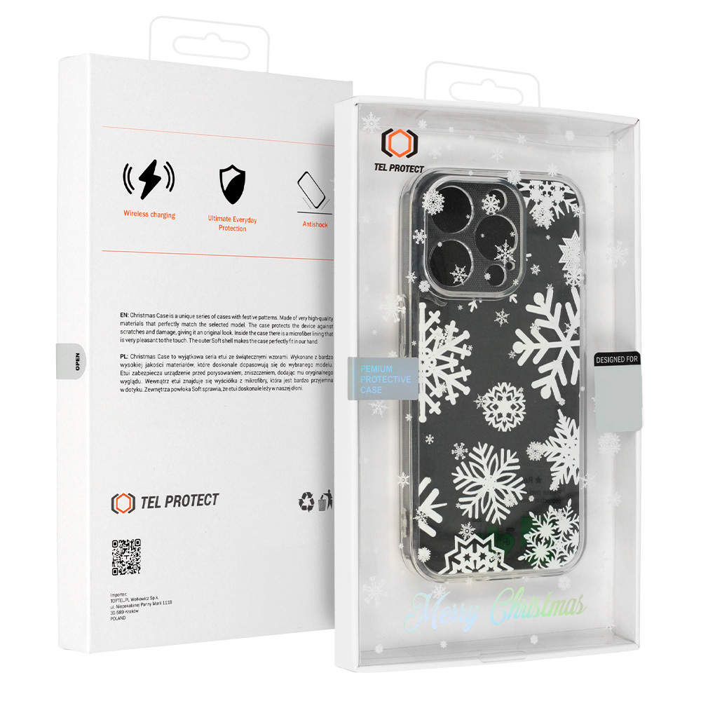 Pokrowiec witeczny Christmas Clear Case wzr 4 Apple iPhone 13 Pro / 7